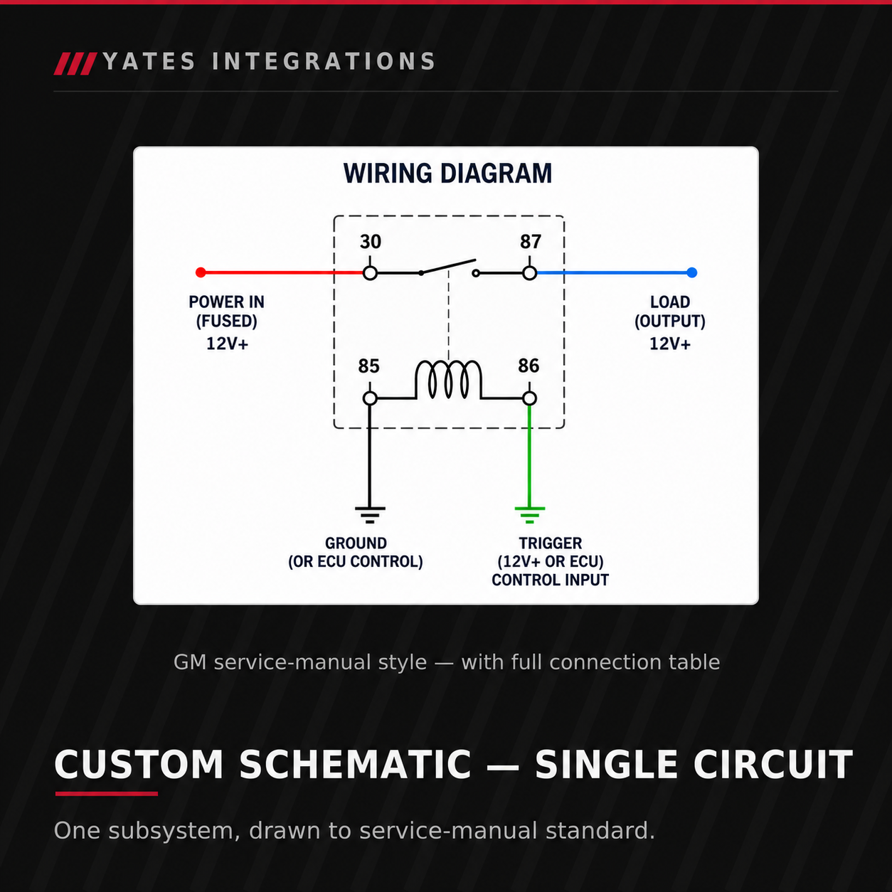 Custom Schematic — Single Circuit