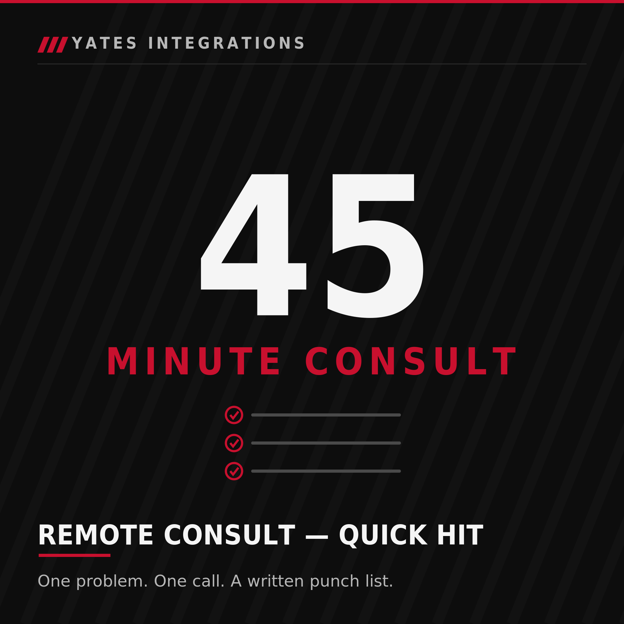 Remote Wiring Consult — Quick Hit
